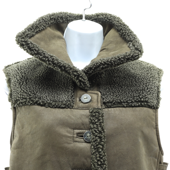 Wilsons Conservation by Robert Comstock Leather Vest Women‘s S Brown - Picture 5 of 13